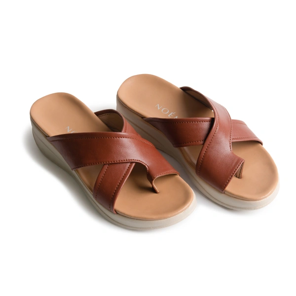 Crossband Tan Platforms - 40