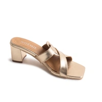 Gold Beauty Adjustable Heels - 40