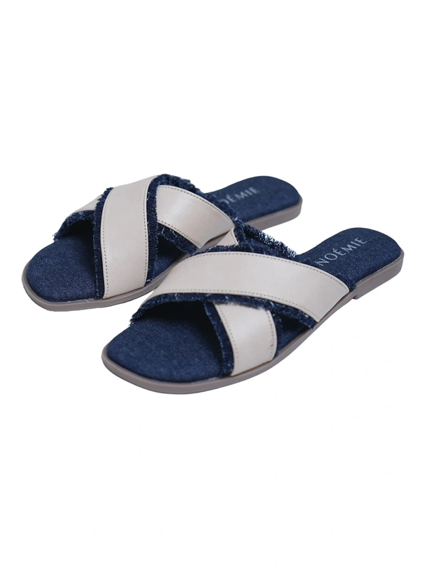 Crossband Denim Flats - 41