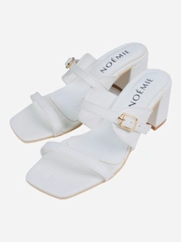 Sling White Block Heels - 38