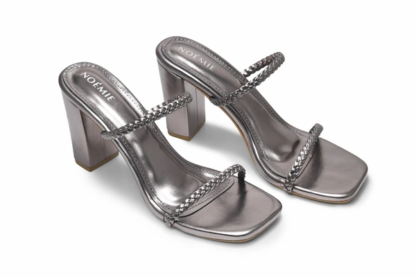 Silver Elegance Heels - 40