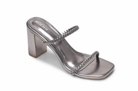 Silver Elegance Heels - 40