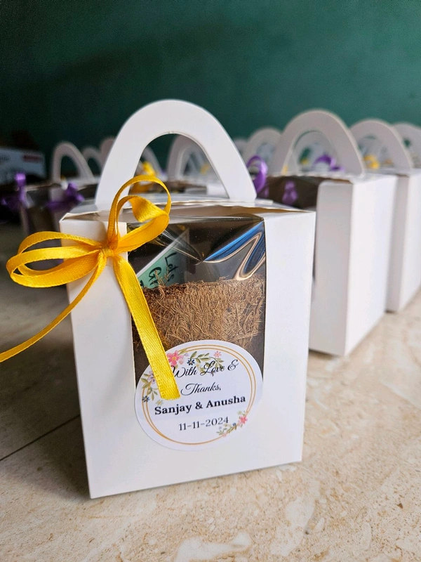 Grow Kits return gifts - White, 50