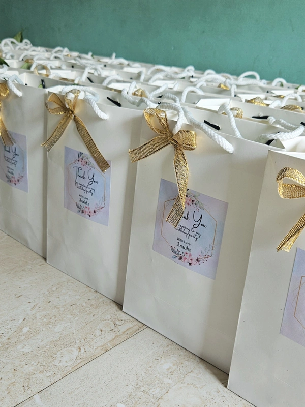 White Paper Bags - White, 50