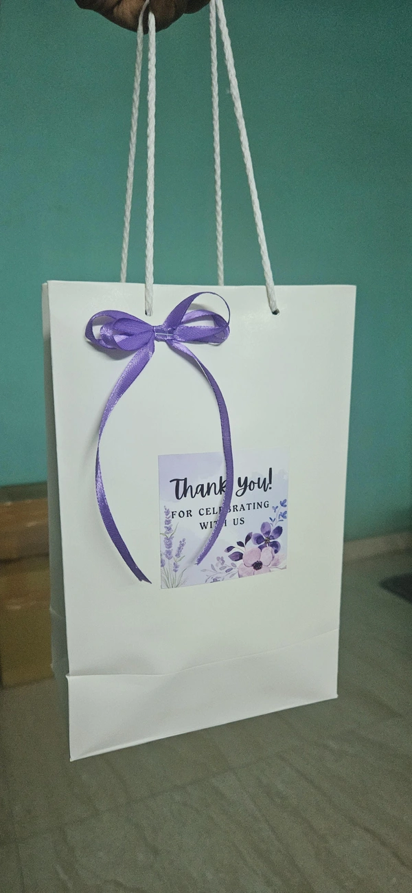 White Paper Bags - White, 50