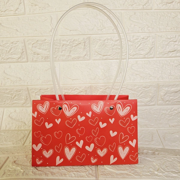 Red Heart Paper Bags - 1