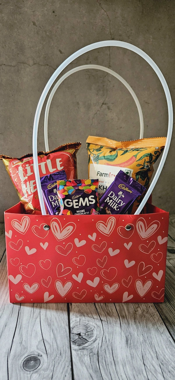 Red Heart Paper Bags - 1