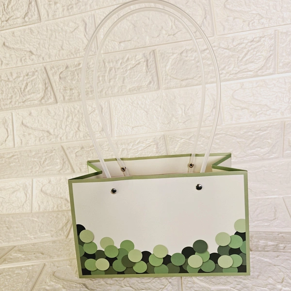 Green Bubble Paper Bag  - 1