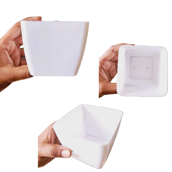 Small White Succulent Pots Pack Of 5