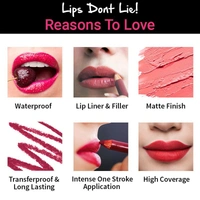 NYKAA Nykaa Lips Don't Lie! Waterproof Line & Fill Lip Liner - Dirty Secret 03