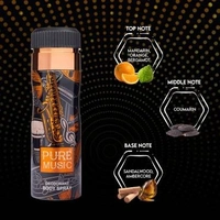 OSCAR Pure Music + Black Gold Deo 200 ml (2 Pc) Deodorant Spray - For Men & Women (200 ml, Pack of 2)