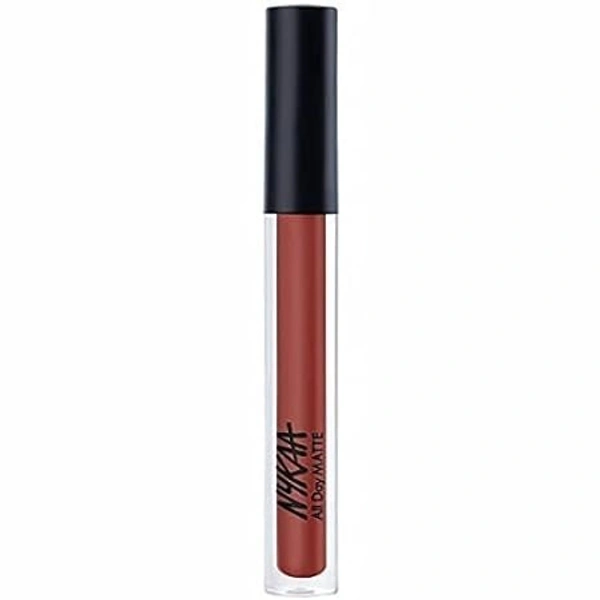 NYKAA Nykaa All Day Matte Waterproof, Transfer Proof, 12H Liquid Lipstick - Dear Doc