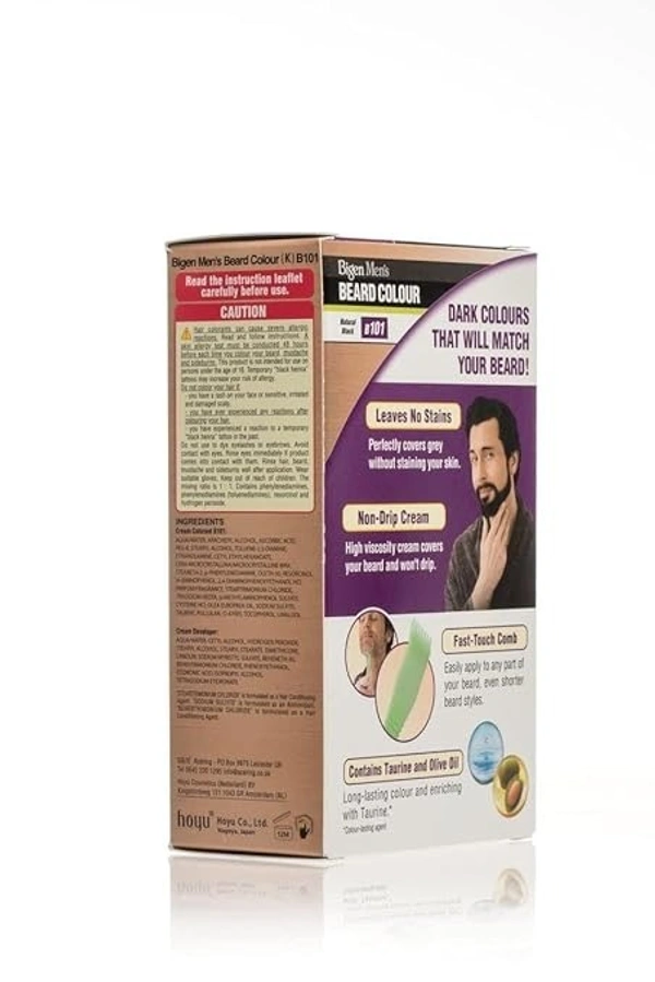 BIGEN Bigen Mens Beard Colour - Natural Black B101