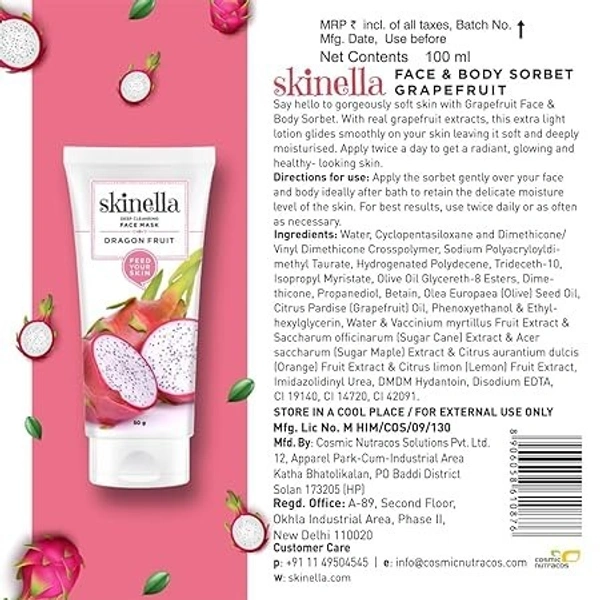 SKINELLA Dragon Fruit Face Mask (50 g)