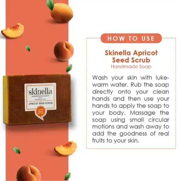 SKINELLA Apricot Seed Scrub (3 x 100 g)