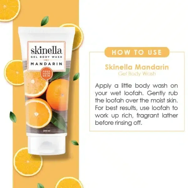 SKINELLA MANDARIN GEL BODY WASH (200 ml)
