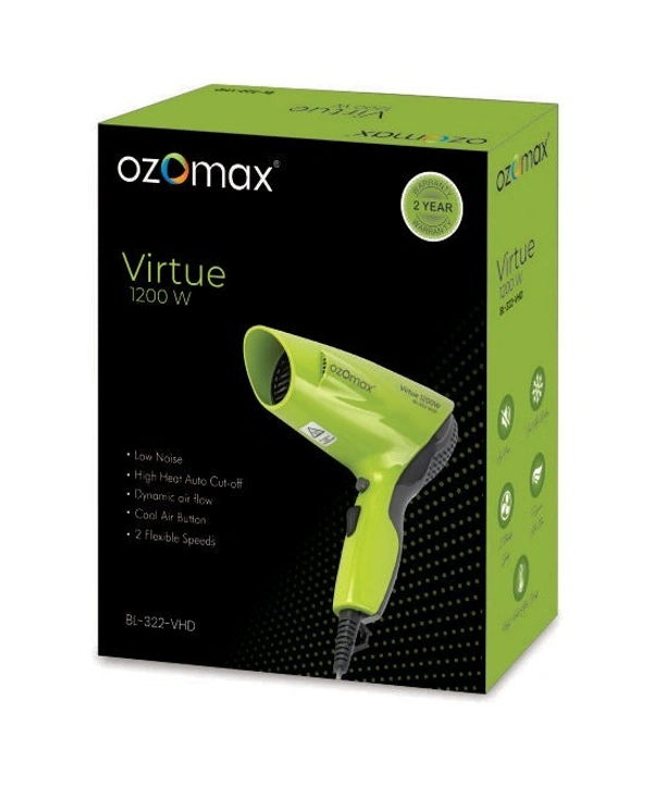 OZOMAX Ozomax Virtue 1200 Watt Hair Dryer With Cool Shot