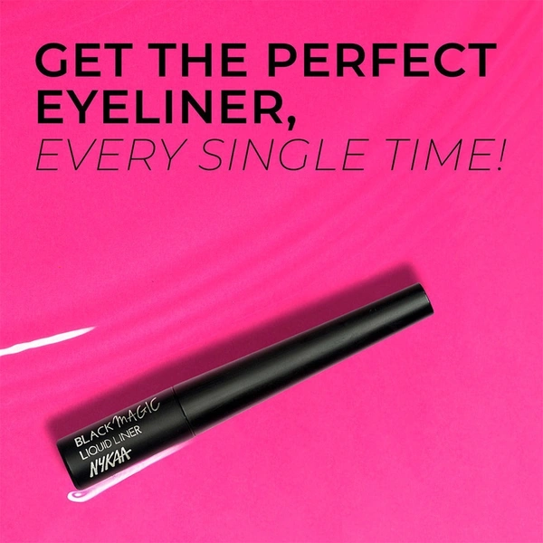 NYKAA Nykaa Black Magic Liquid Eyeliner - Super Black 01