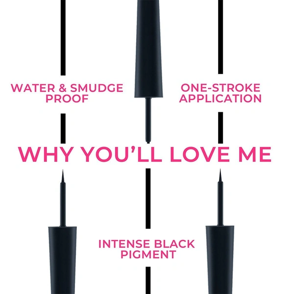 NYKAA Nykaa Black Magic Liquid Eyeliner - Super Black 01