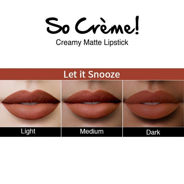NYKAA Nykaa So Creme! Creamy Matte Lipstick - Let it Snooze
