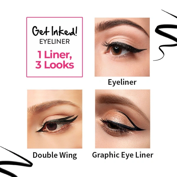 NYKAA Nykaa Get Inked! Sketch Eyeliner Pen - Onyx 01