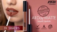 NYKAA Nykaa All Day Matte Waterproof, Transfer Proof, 12H Liquid Lipstick - Dear Doc