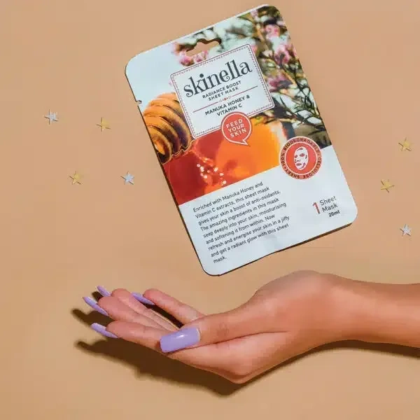 SKINELLA Manuka Honey & Vitamin C Sheet Mask (2 PC) (40 ml)