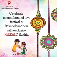 Peekalo Kids Astronaut Rakhi (Set of 2) + Roli Chawal Card