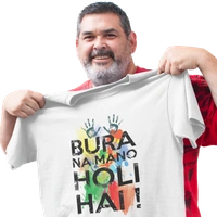 BBG bura na mano holi hai Holi Tshirt Polyester 160 GSM - L - 40