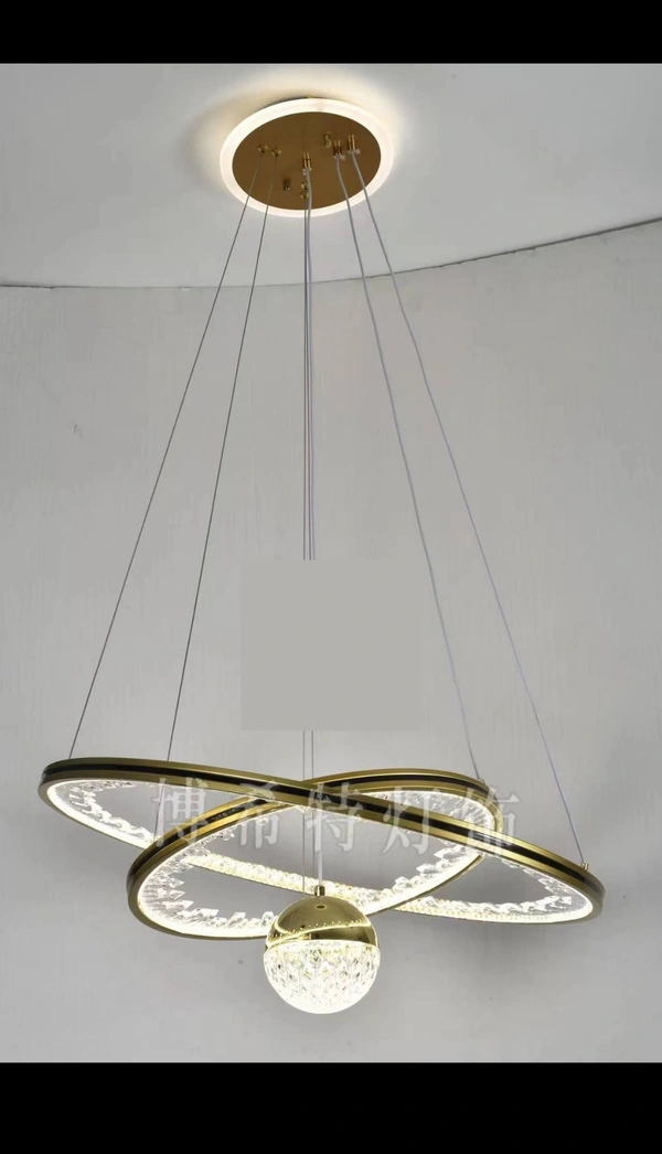  Led Smart Voice Assist Chandelier, Remote Control, App Control (Google, Alexa), Three Color Mode (Ww+Nw+Cw), White