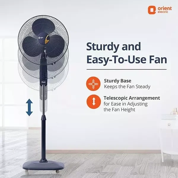Orient Stand 32 Trendz Electric Blue 400 mm Pedestal Fan