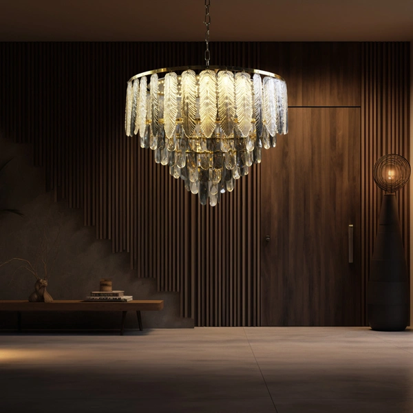 DELAMPS 6502/600mm  black and white crystal chandelier for drawing room , hall, hotel , restaurant two color (warm white, white)