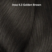 L'Oreal Professionnel INOA Hair Color 4.3 Golden Brown 60g Ammonia-Free Permanent Hair Dye Warm Golden Tone Full Grey Coverage