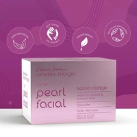 Aroma Magic Pearl Facial Kit Salon Range, (7 Step) | For Oily & Acne Prone Skin | Salon Range | Radiance-Enhancing | Anti-Aging Skincare | 240g