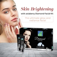 Asta Berry Diamond Facial Kit, 5-Step Skincare Routine |Radiant, Youthful Skin with Heera Bhasm, Jojoba Oil, Bearberry Extracts, & Carrot Oil