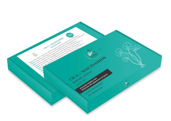 Ayress Ayres Professional Monodose Cica+Niacinamide Facial Kit with Blemish control | Anti-ageing formula | Promote Brighter skin| Minimises the appearance of pares