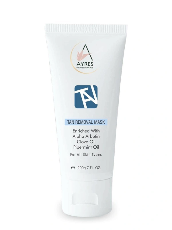 Ayres Tan Removal Mask 200g | Sun Damage Protection | Infused with Alpha Arbutin & Clove Oil | Brightens, Nourishes & Restores Skin | Suitable for All Skin Types