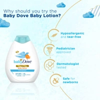 Dove Baby Dove Rich Moisture baby Lotion 400ml with 100% Skin-Natural Nutrients | Hydrating, Hypoallergenic, & Gentle for Newborn & Sensitive Skin | Paraben-Free
