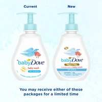 Dove Baby Dove Rich Moisture Hypoallergenic Body Wash 200ml with 100% Skin-Natural Nutrients | Tear-Free, pH Balanced, Paraben-Free | Gentle Care for Newborn & Sensitive Skin