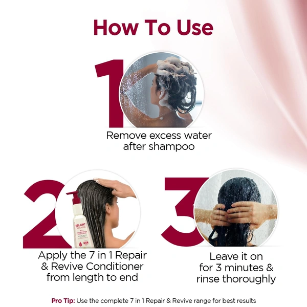 Bblunt BBLUNT 7 In 1 Repair & Revive Conditioner 250gm with Ceramides & Argan Oil | Up to 100% Damage Repair | Addresses 7 Signs of Hair Damage | Deep Nourishment & Shine | 250g