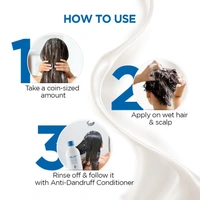 Bblunt Anti-Dandruff Shampoo, 300ml | Reduces Hair Fall by 93% | Fights Dandruff | Nourishes & Strengthens Hair | Sulfate-Free Formula for Healthy, Smooth Hair