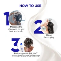 Bblunt Intense Moisture Shampoo, 300ml | Reduces Hair Fall by 93% | Deeply Nourishes | Moisturizes & Strengthens Hair | Restores Softness & Smoothness for Healthy Hair