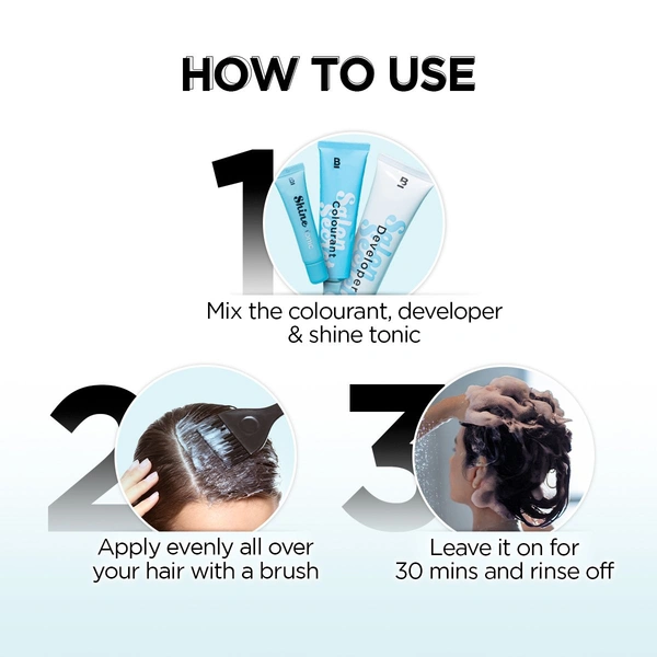 Bblunt Salon Secret High Shine Creme Hair Colour 100g| Naural Black | Ammonia-Free | Long-Lasting | Rich Color with Deep Nourishment & Glossy, Salon-Like Finish