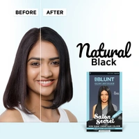 Bblunt Salon Secret High Shine Creme Hair Colour 100g| Naural Black | Ammonia-Free | Long-Lasting | Rich Color with Deep Nourishment & Glossy, Salon-Like Finish