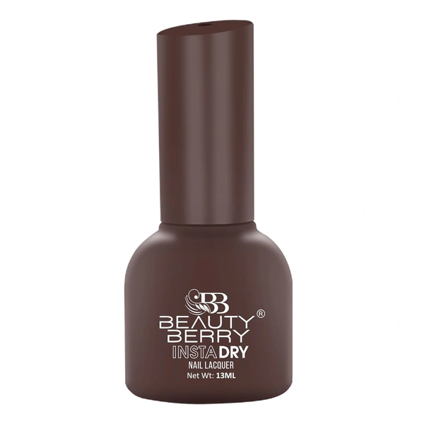Beauty Berry Insta Dry Nail Lacquer Gem 61 - 13ml | Quick-Dry & Long-Lasting | High Shine & Smooth Application | Sparkling Gemstone Shade for Elegant Nails
