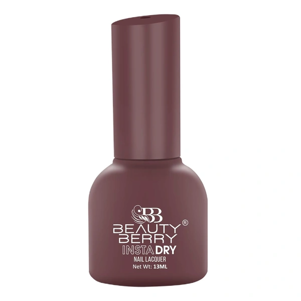 Beauty Berry Insta Dry Nail Lacquer Haze 63 - 13ml | Quick-Dry & Long-Lasting | High Shine & Smooth Application | Misty Lavender Shade for Elegant Nails