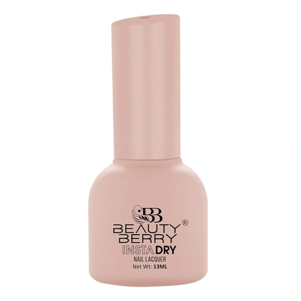 Beauty Berry Insta Dry Nail Lacquer Peachy Dust 06 - 13ml | Quick-Dry & Long-Lasting | High Shine & Smooth Application | Soft Peach Shade for Everyday Elegance?