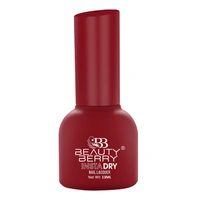 Beauty Berry Insta Dry Nail Lacquer Red Alert 13 - 13ml | Quick-Dry & Long-Lasting | High Shine & Smooth Application | Bold Red Shade for Striking Nails?