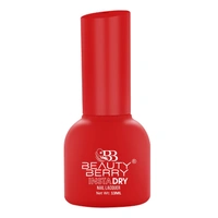 Beauty Berry Insta Dry Nail Lacquer Ruby 37 - 13ml | Quick-Dry & Long-Lasting | High Shine & Smooth Application | Classic Red Shade for Elegant Nails