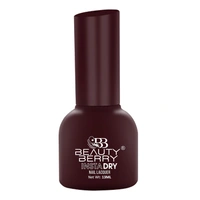 Beauty Berry Insta Dry Nail Lacquer Sangaria 16 - 13ml | Quick-Dry & Long-Lasting | High Shine & Smooth Application | Deep Sangria Shade for Elegant Nails